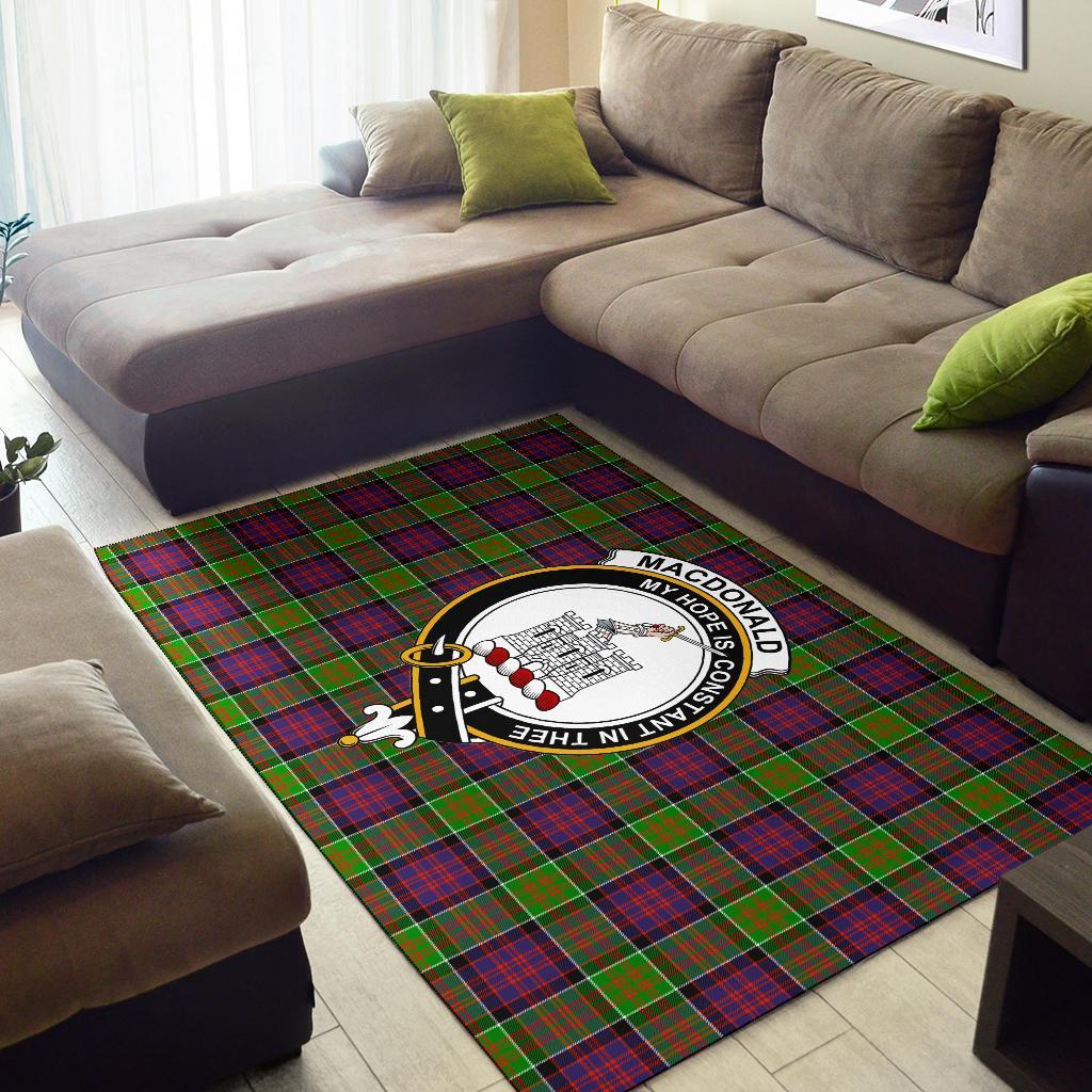 Macdonald (Clan Ranald) Tartan Crest Area Rug