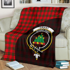 Grant Modern Tartan Crest Blanket Wave Style