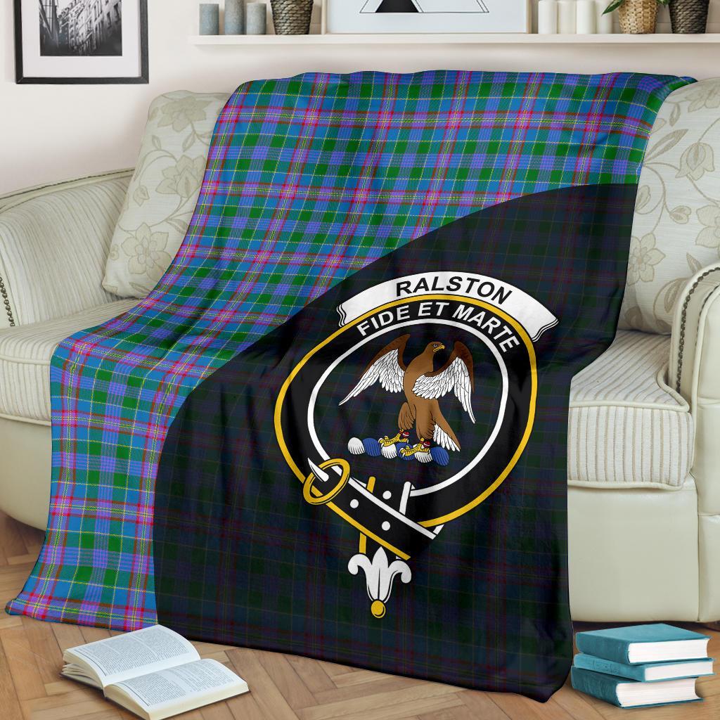 Ralston Tartan Crest Blanket Wave Style