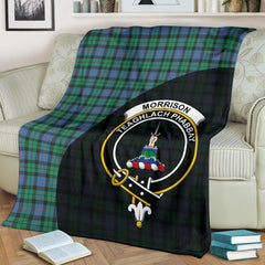 Morrison Ancient Tartan Crest Blanket Wave Style