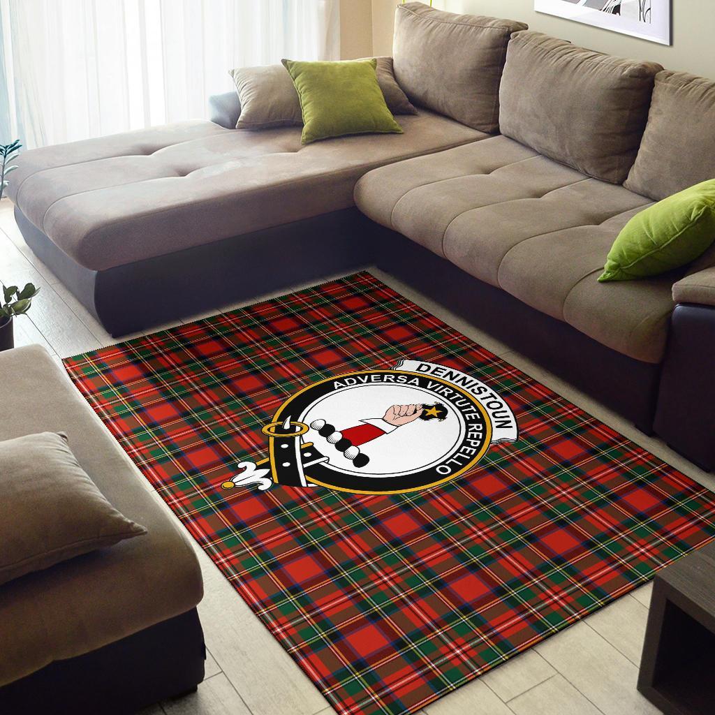 Dennistoun Tartan Crest Area Rug