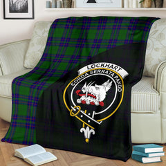 Lockhart Modern Tartan Crest Blanket Wave Style