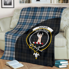 Napier Modern Tartan Crest Blanket Wave Style