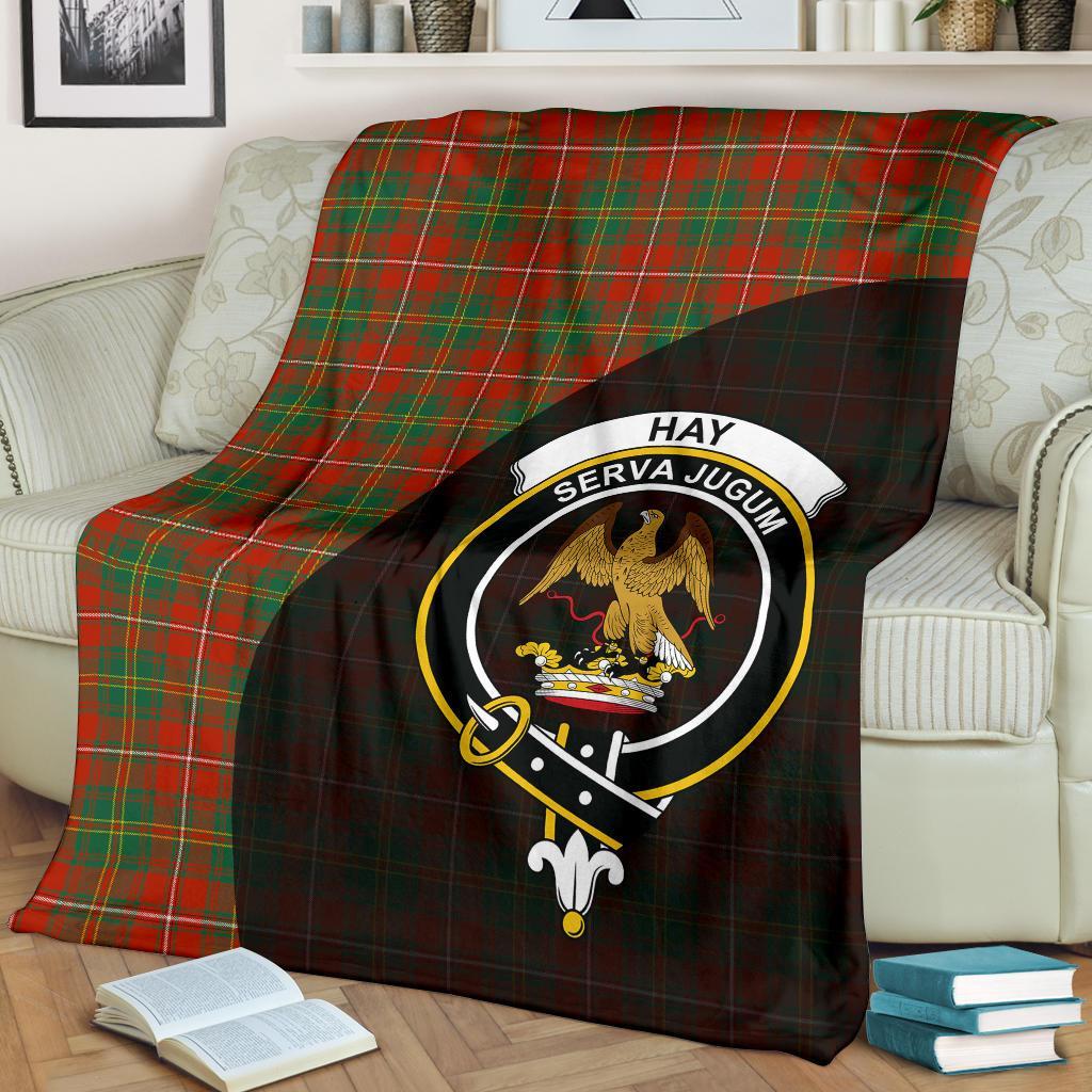 Hay Ancient Tartan Crest Blanket Wave Style