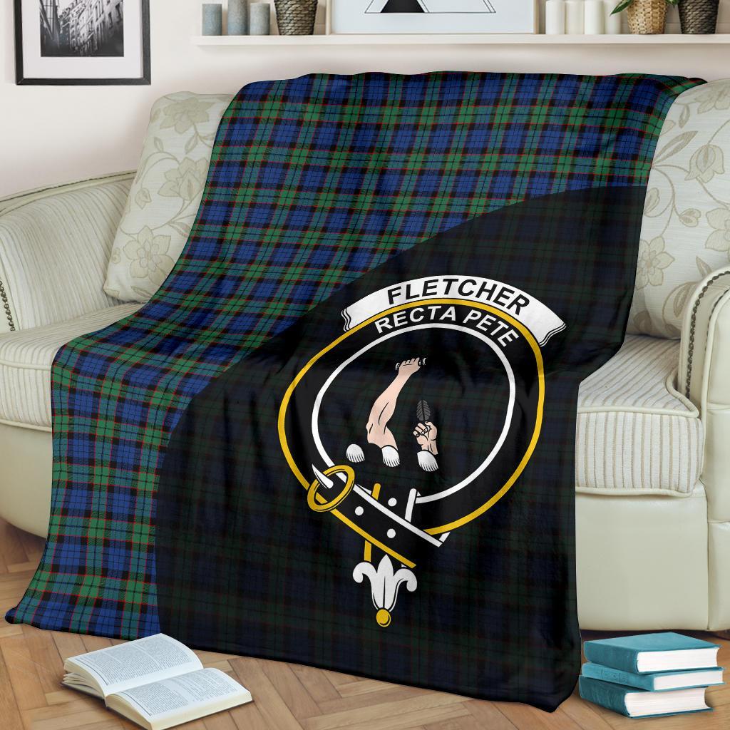 Fletcher Ancient Tartan Crest Blanket Wave Style