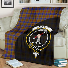 Balfour Modern Tartan Crest Blanket Wave Style