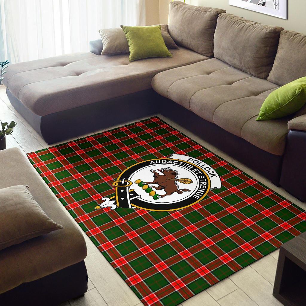 Pollock Tartan Crest Area Rug