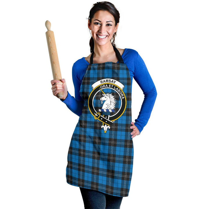 Ramsay Blue Ancient Tartan Crest Apron