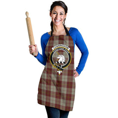 Cunningham Burgundy Dancers Tartan Crest Apron