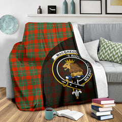 MacGregor Ancient Tartan Crest Blanket Wave Style - SP