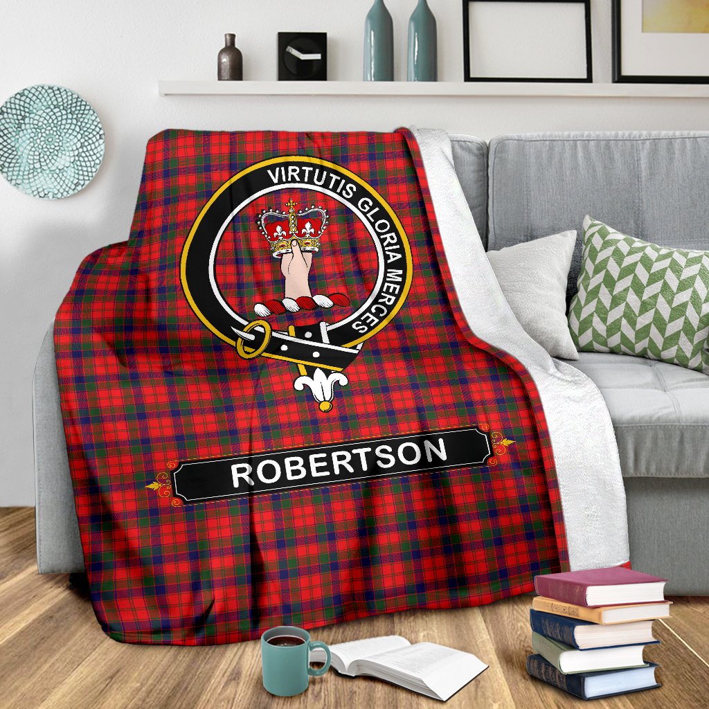 Robertson Family Tartan Crest Blanket