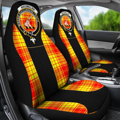 Macmillan Family Tartan Crest Car Seat Cover Special Version