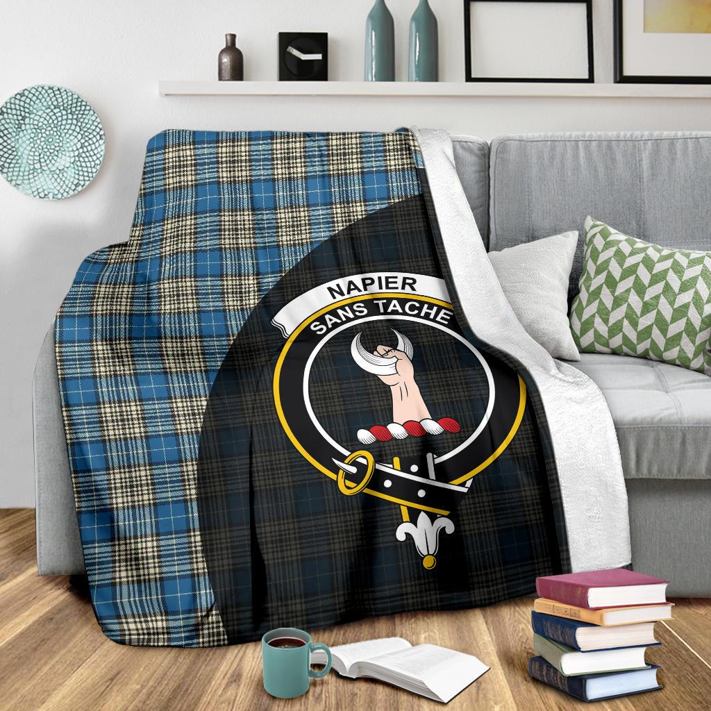 Napier Ancient Tartan Crest Blanket - 3 Sizes