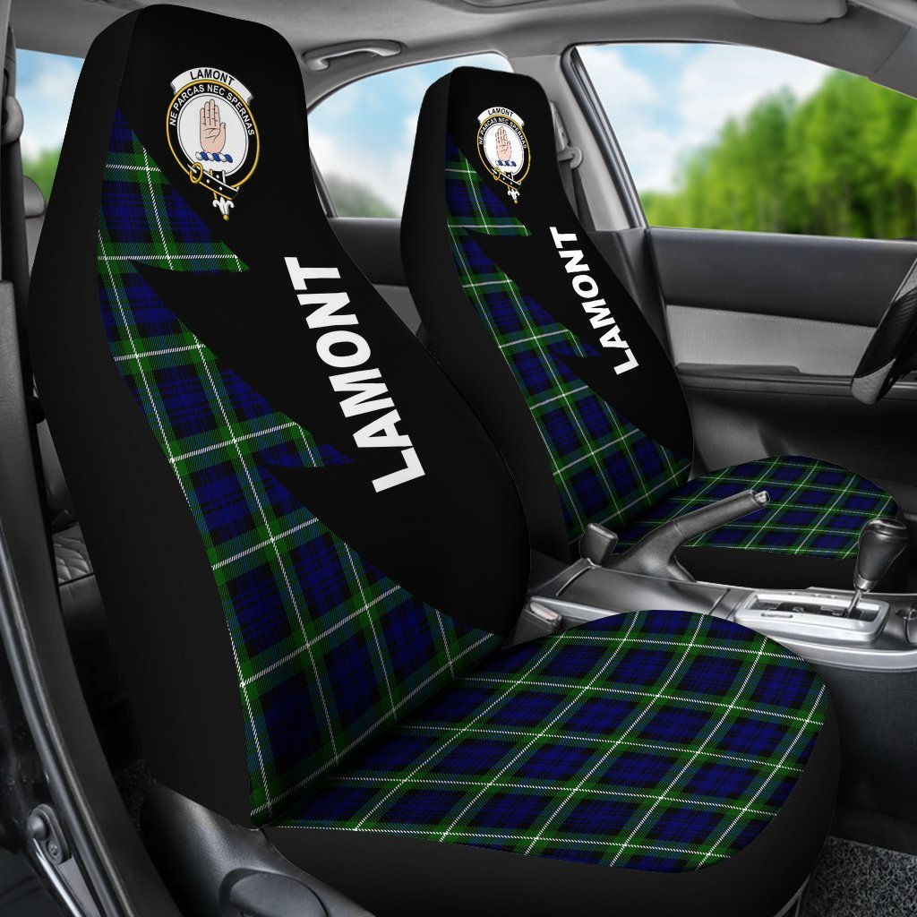 Lamont Tartan Crest Car seat cover