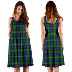 Gordon Modern Tartan Midi Dress