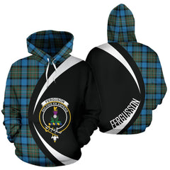 Fergusson Ancient Tartan Crest Hoodie - Circle Style