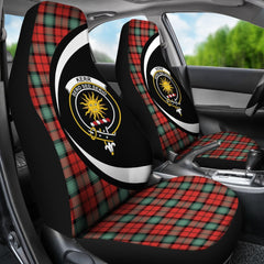 Kerr Ancient Tartan Crest Circle Style Car Seat Cover