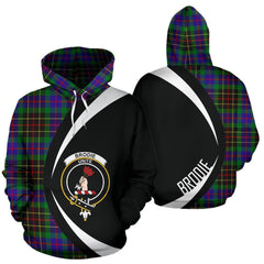 Brodie Hunting Modern Tartan Crest Hoodie - Circle Style