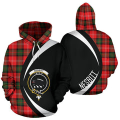 Nesbitt Modern Tartan Crest Hoodie - Circle Style