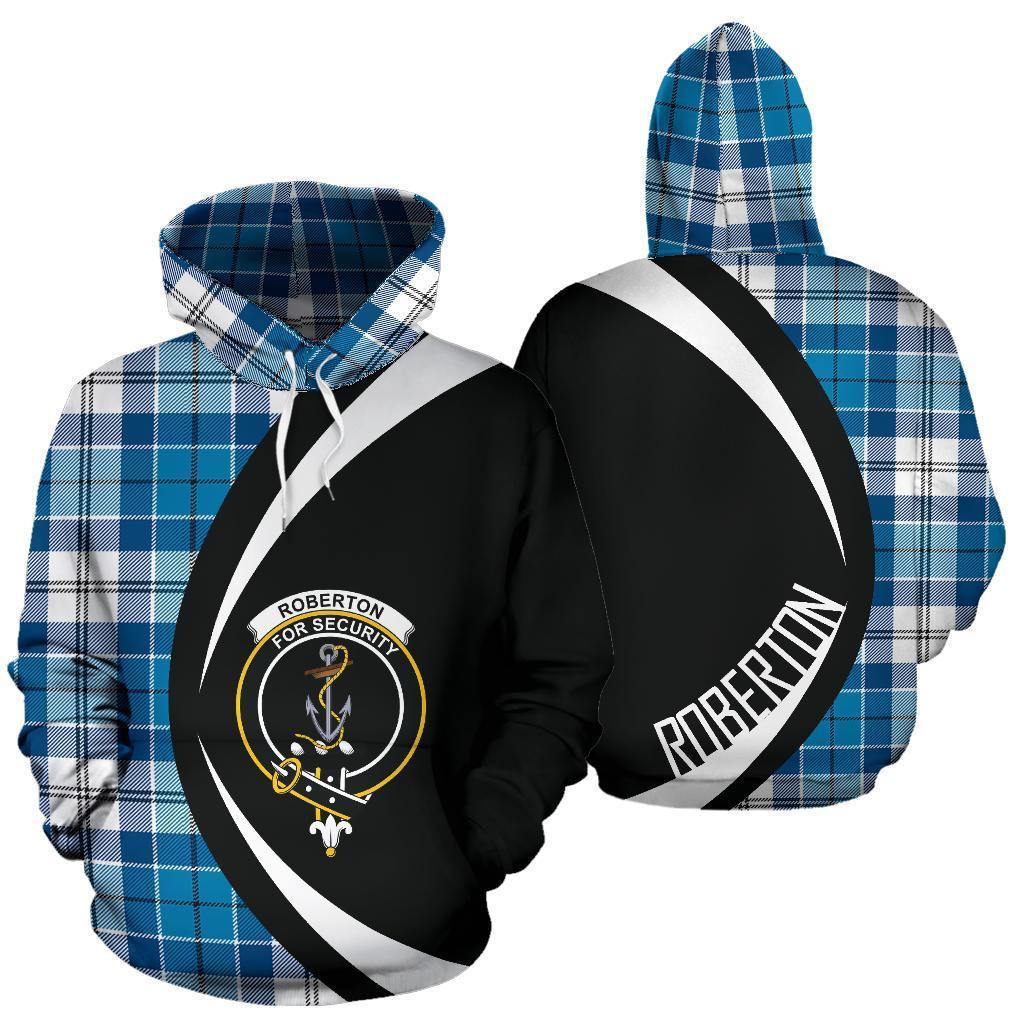 Roberton Tartan Crest Hoodie - Circle Style