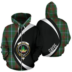 Gayre Tartan Crest Zipper Hoodie - Circle Style