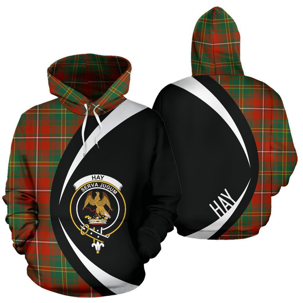 Hay Ancient Tartan Crest Hoodie - Circle Style