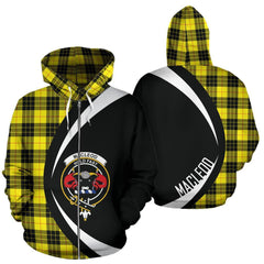 MacLeod of Lewis Modern Tartan Crest Zipper Hoodie - Circle Style