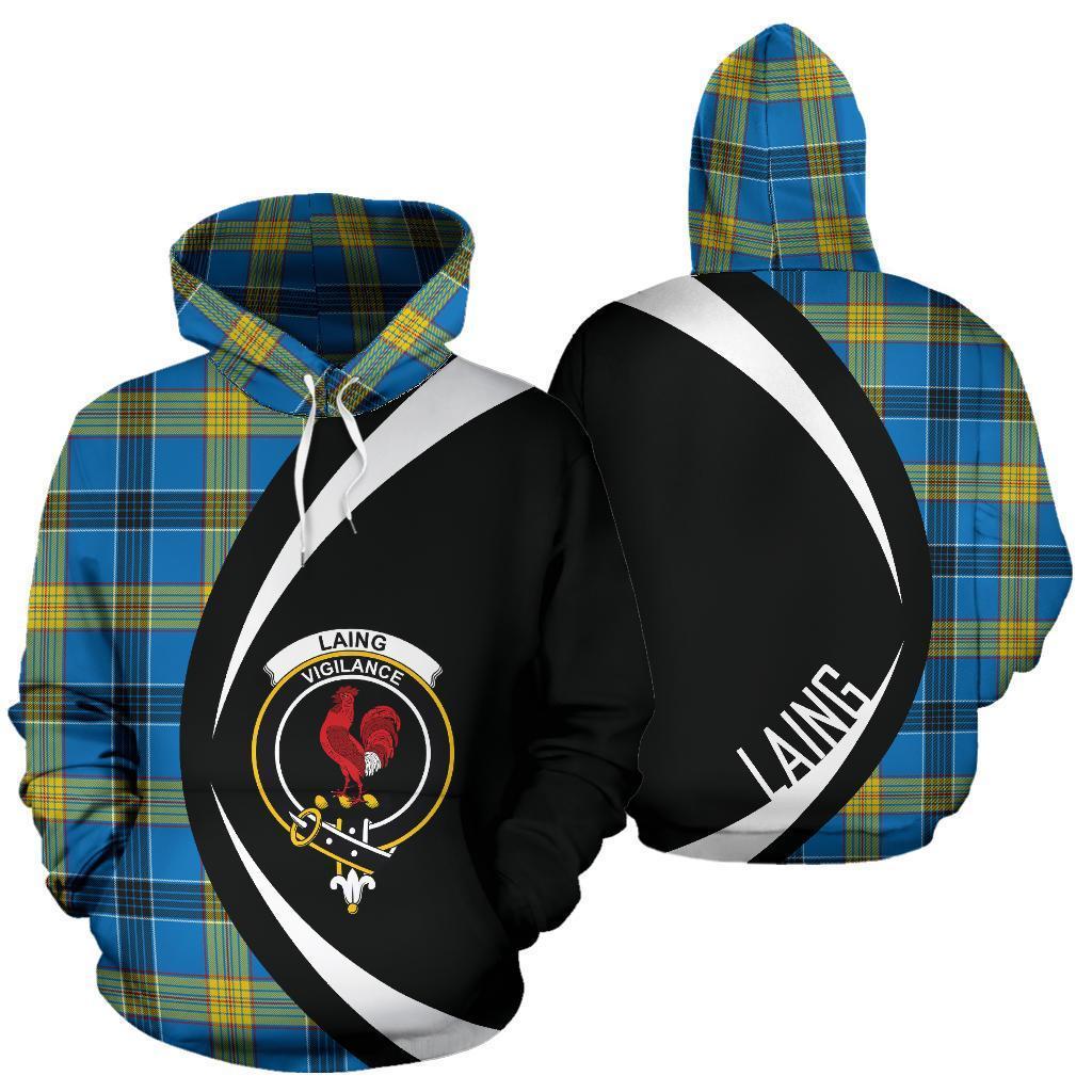 Laing Tartan Crest Hoodie - Circle Style