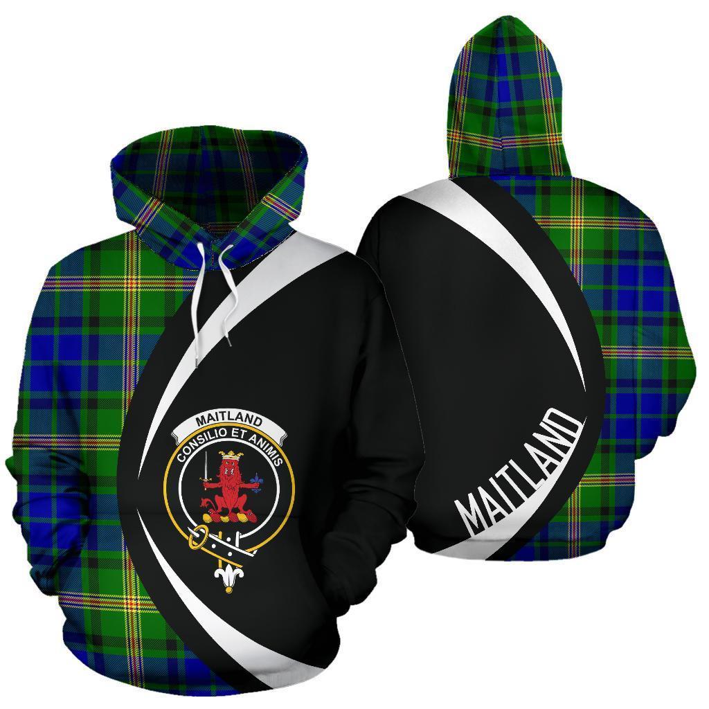 Maitland Tartan Crest Hoodie - Circle Style