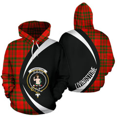 Livingstone Modern Tartan Crest Hoodie - Circle Style