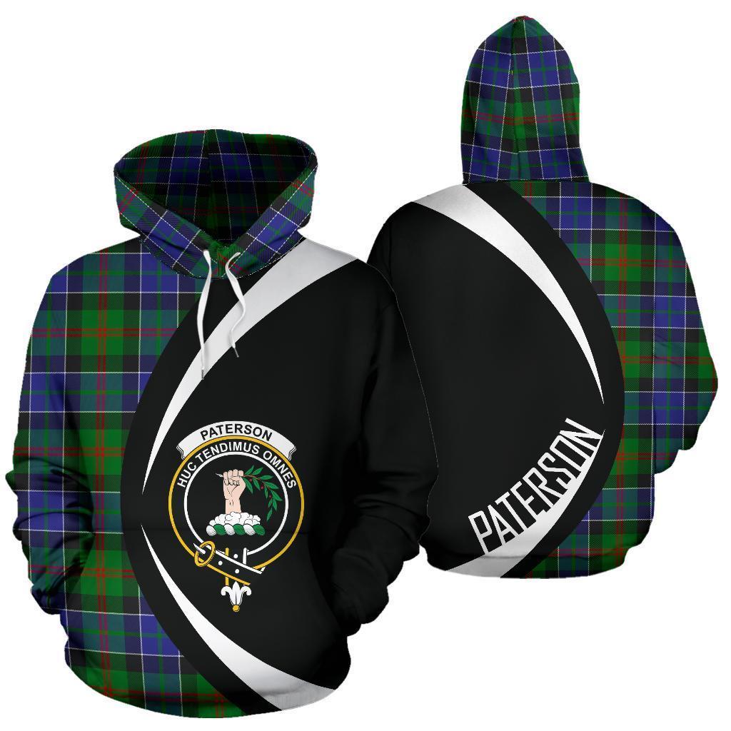 Paterson Tartan Crest Hoodie - Circle Style