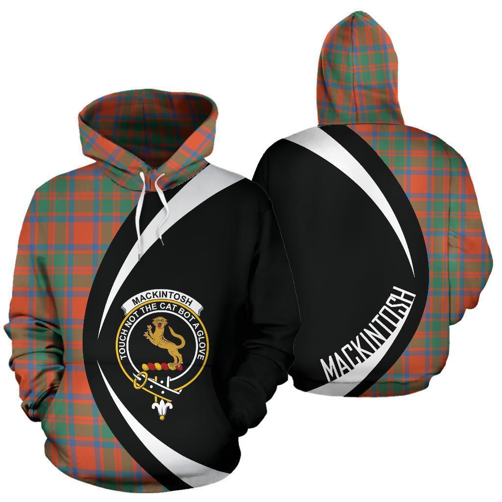 MacKintosh Ancient Tartan Crest Hoodie - Circle Style