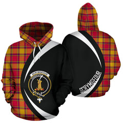 Scrymgeour Tartan Crest Hoodie - Circle Style