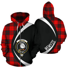 Wemyss Modern Tartan Crest Zipper Hoodie - Circle Style