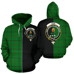 Don (Tribe-of-Mar) Tartan Crest Zipper Hoodie - Half Of Me Style