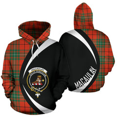 MacAulay Ancient Tartan Crest Hoodie - Circle Style