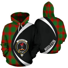 Middleton Modern Tartan Crest Hoodie - Circle Style