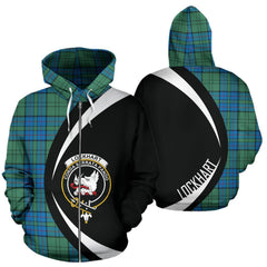 Lockhart Tartan Crest Zipper Hoodie - Circle Style