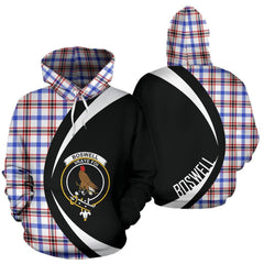 Boswell Modern Tartan Crest Hoodie - Circle Style