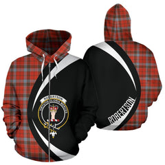 Robertson Weathered Tartan Crest Zipper Hoodie - Circle Style