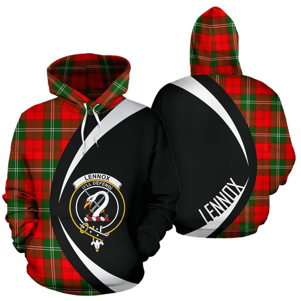 Lennox Modern Tartan Crest Hoodie - Circle Style