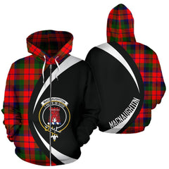 MacNaughton Modern Tartan Crest Zipper Hoodie - Circle Style