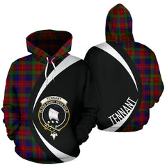 Tennant Tartan Crest Hoodie - Circle Style