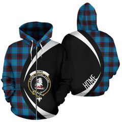 Home Ancient Tartan Crest Zipper Hoodie - Circle Style