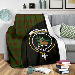 Maxwell Family Tartan Crest Blanket - 3 Sizes