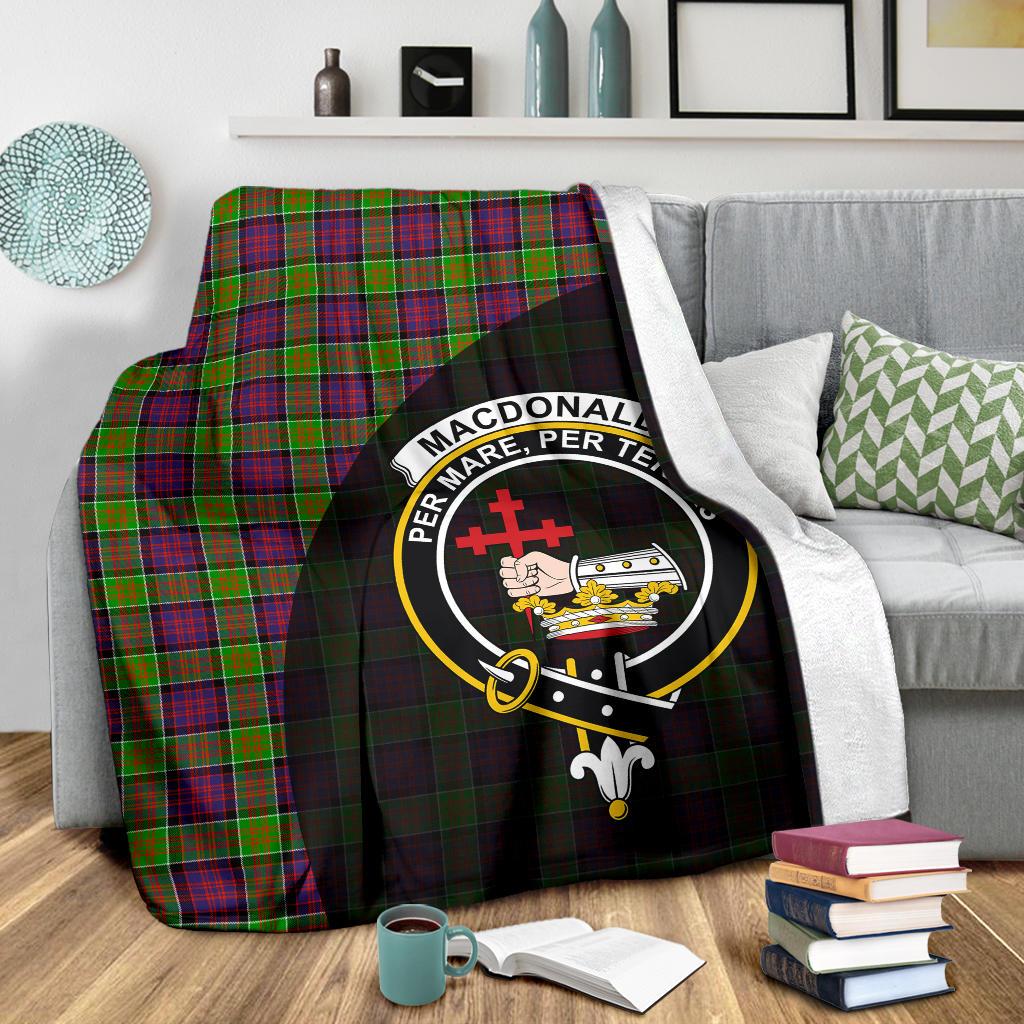 MacDonald of Clanranald Family Tartan Crest Blanket