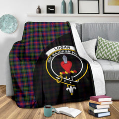 Logan Modern Tartan Crest Blankets