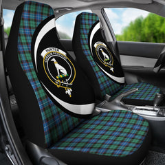 Hunter Ancient Tartan Crest Circle Car Seat Cover