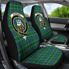 Duncan Tartan Crest Car Seat Cover