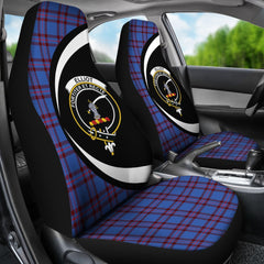 Elliot Modern Tartan Crest Circle Car Seat Cover
